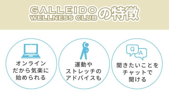 GALLEIDO WELLNESS CLUB ガレイドウェルネスクラブ 特徴